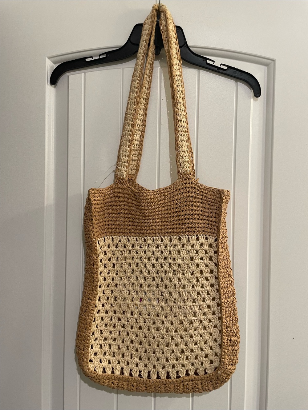Zara Two-Tone Woven Shoulder Bag. NWOT. 100% Paper